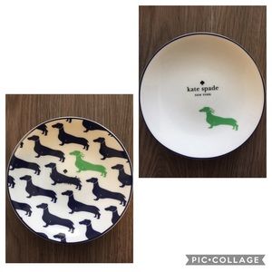 Kate Spade Dachshund Plates Set of 2